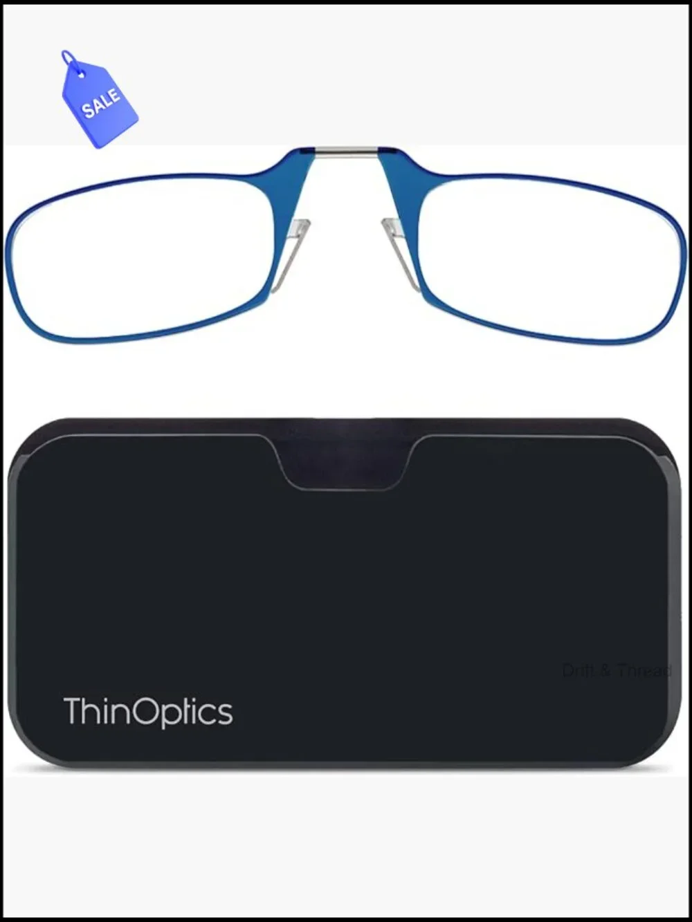 Thin Lightweight Reading Glasses + Case Portable Readers